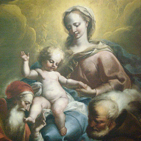 Biagio Puccini, "Madonna col Bambino in trono,