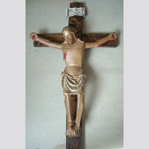Restauro di un Crocifisso ligneo policromo, sec. XIV-XV,