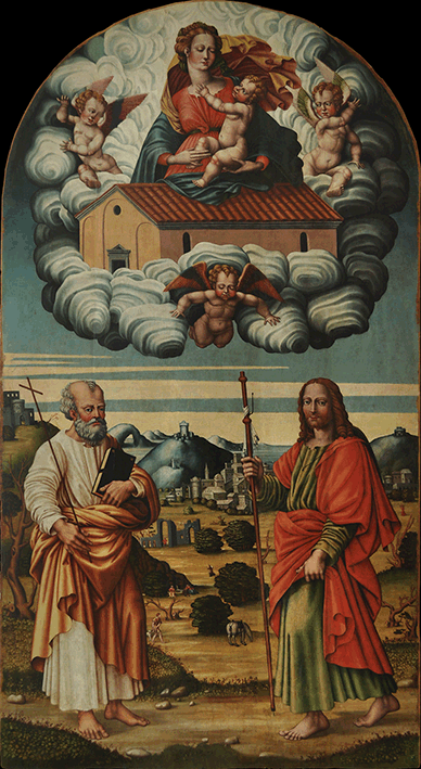Restauro di una pala d’altare di Raffaelino del Colle