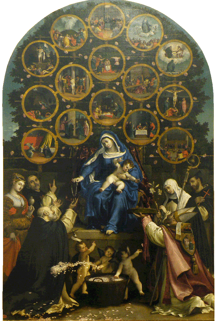 Lorenzo Lotto - Madonna del Rosario