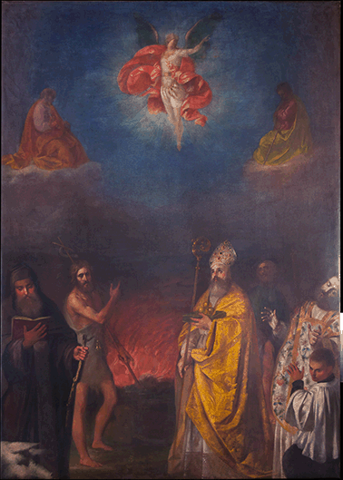 Scuola Veneta - Arcangelo Michele, santi e anime del purgatorio - Maiolati Spontini